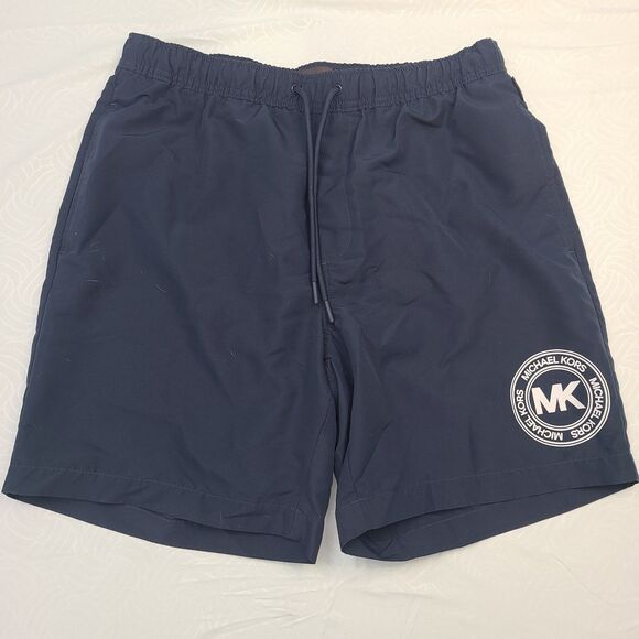 NWT Michael Kors Mens Swim Trunks Navy M - Picture 1 of 5
